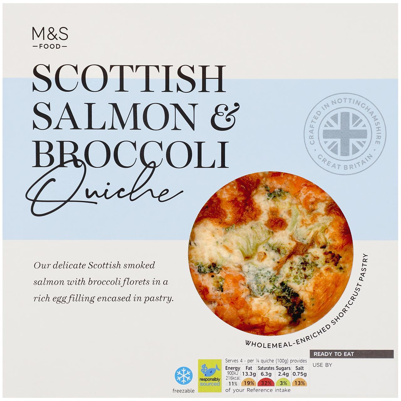 M&S Scottish Salmon & Broccoli Quiche