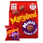 Maryland Minis Cookies Double Choc x6 118.8g