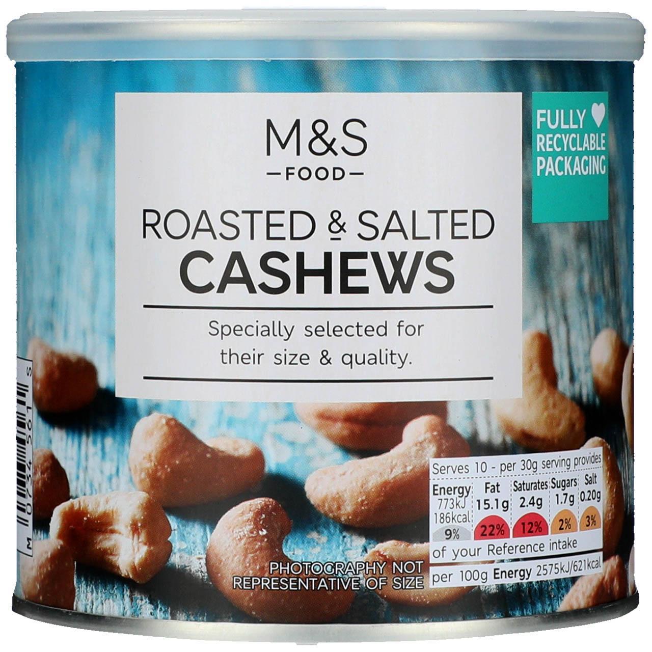 M&S Roasted & Salted Cashew Tin