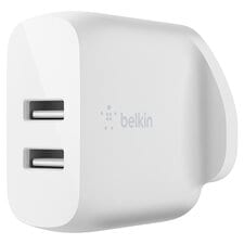 Belkin Dual USB-A Wall Charger 12W X2 White