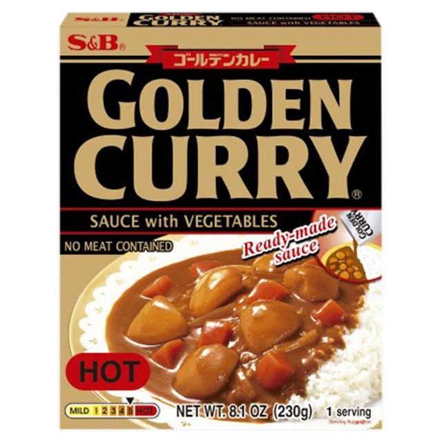 S&B Golden Hot Curry Sauce With Vegetables 230g