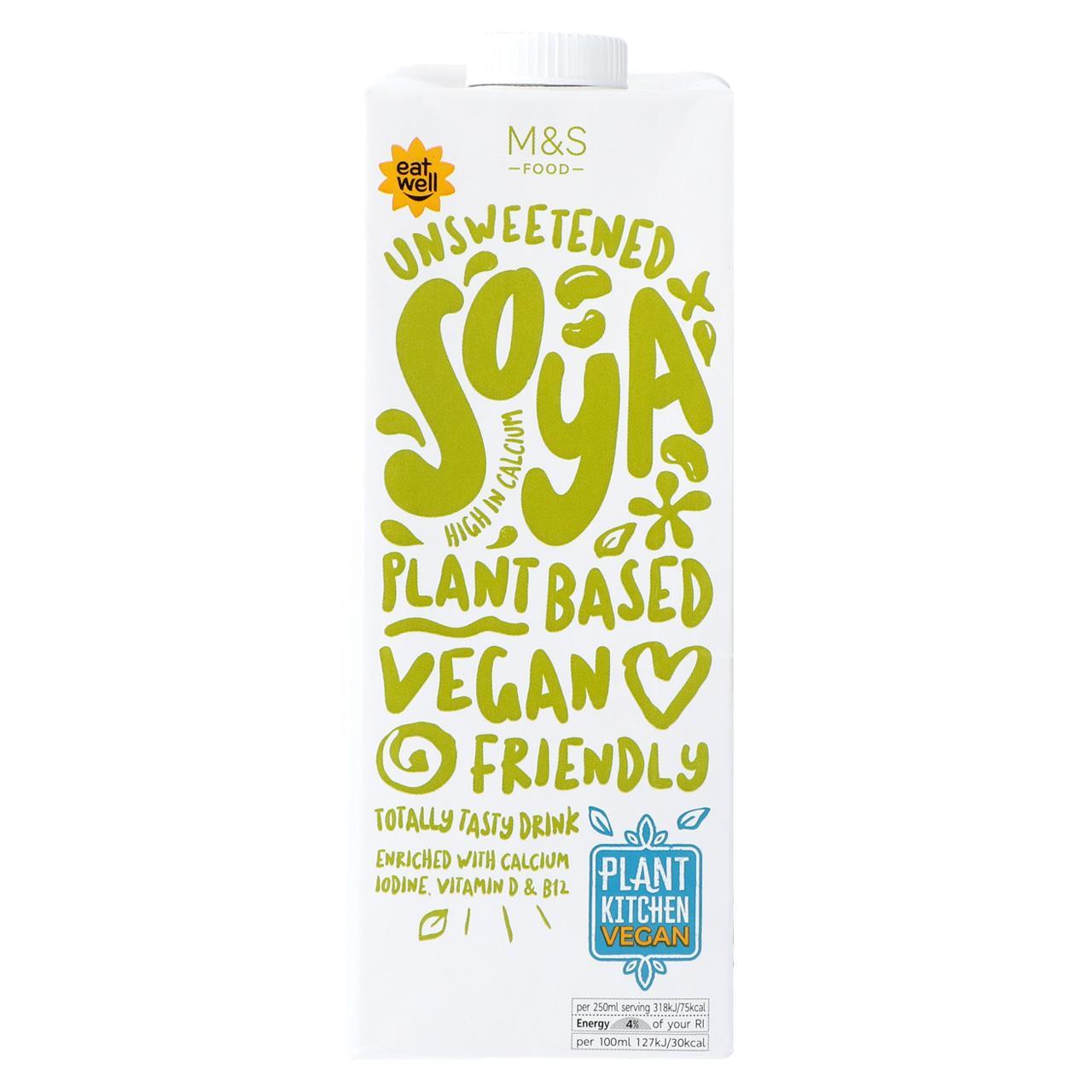 M&S Plant Kitchen Unsweetened Soya Drink