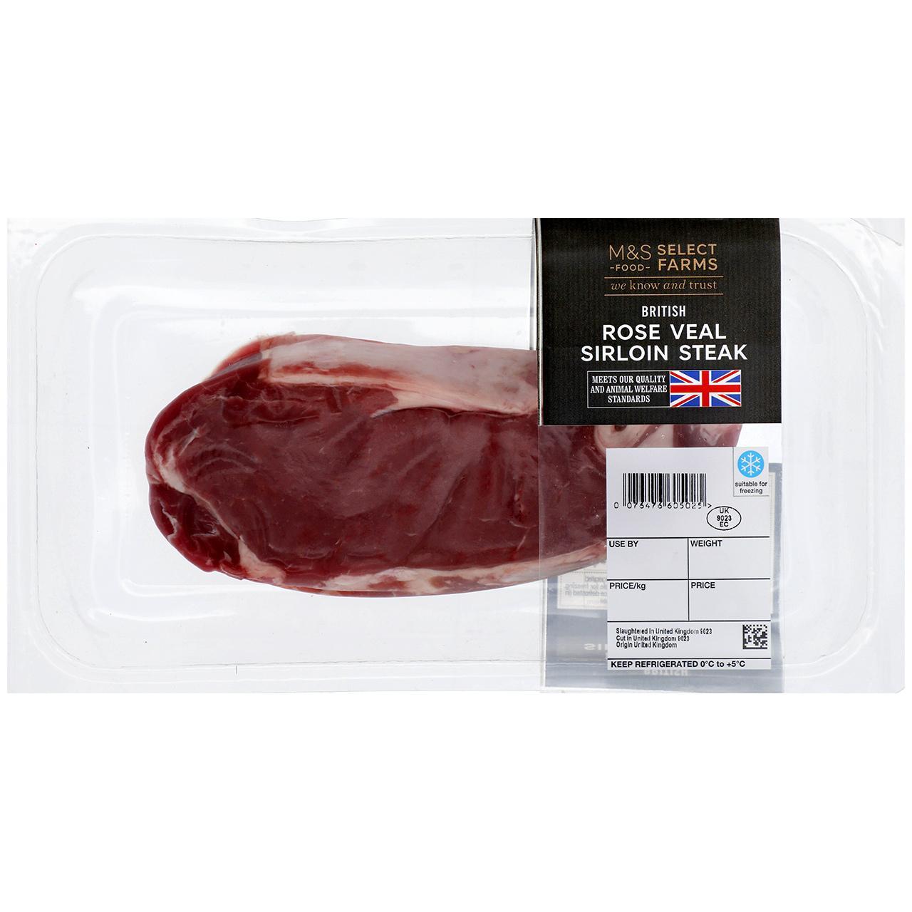 M&S Select Farms British Rose Veal Sirloin Steak