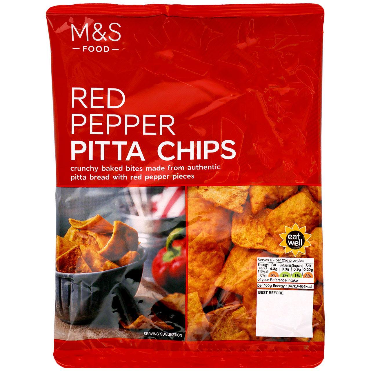 M&S Red Pepper Pitta Chips