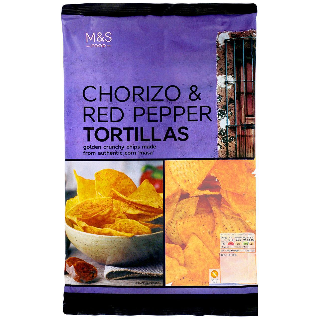 M&S Chorizo & Red Pepper Tortilla Chips