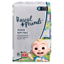 Rascal & Friends Cocomelon Premium Nappy Pants Size 6 26S - HelloSupermarket