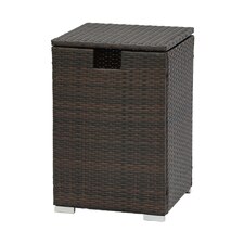 Teamson Home Wicker Gas Tank Table for Fire Pits for 20 lb Propane Tank Cover, Brown