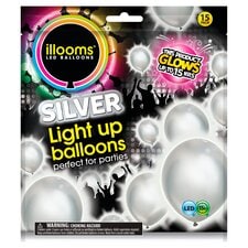 Illooms Silver Balloons 15Pk