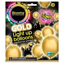 Illoom Gold Light Up Balloons 15Pk