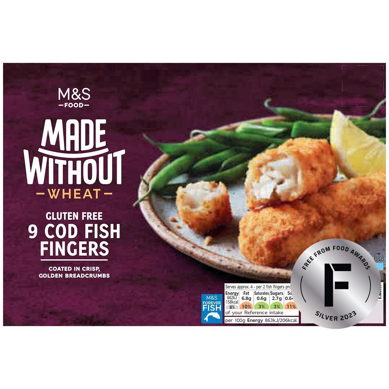 M&S Made Without 9 Cod Fish Fingers Frozen