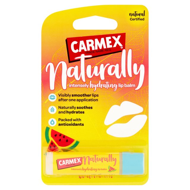 Carmex Naturally Intensely Hydrating Lip Balm Watermelon  4.2ml