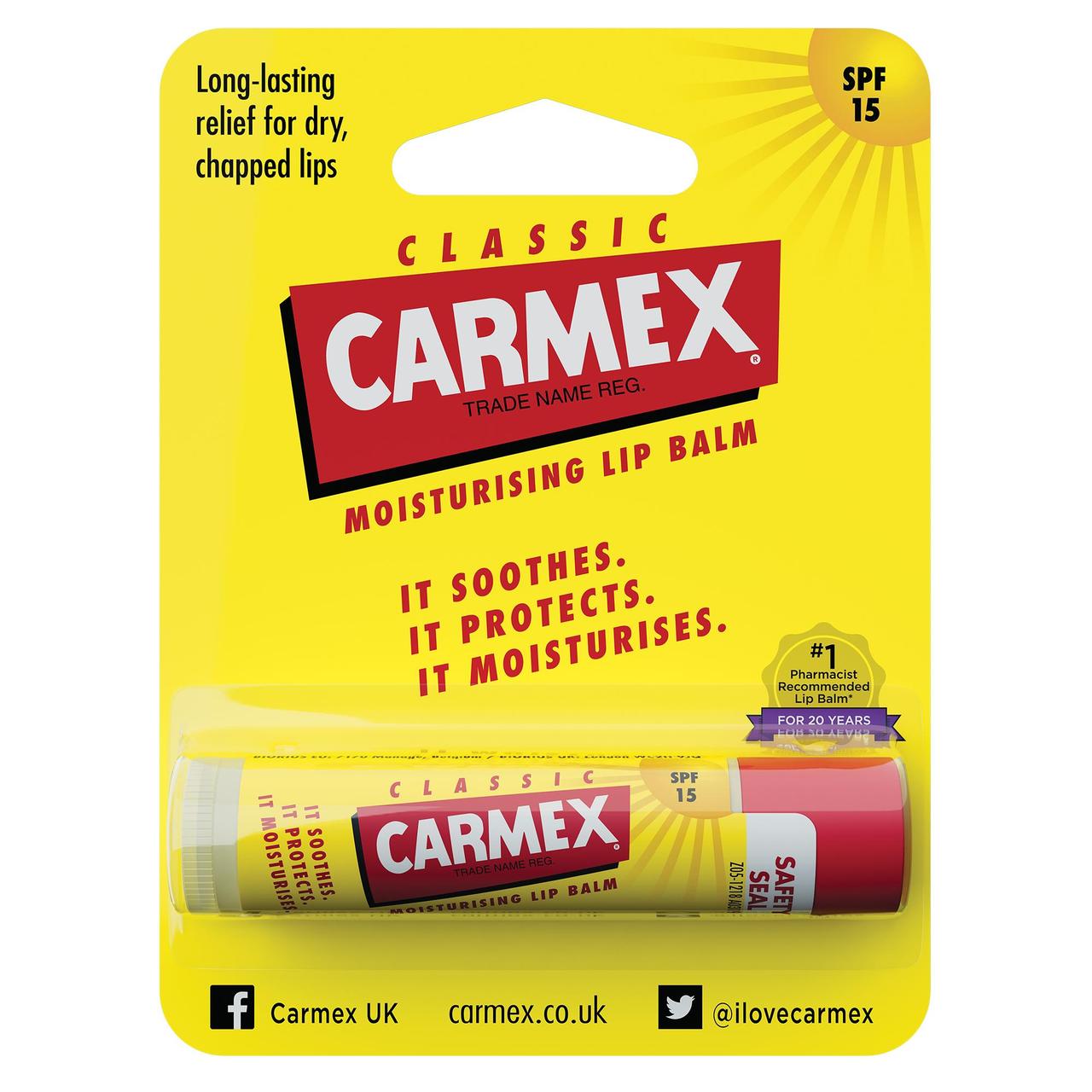 Carmex Classic Lip Balm Click Stick SPF15