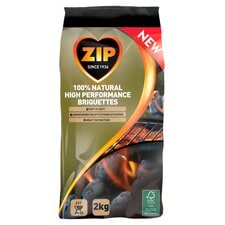 Zip 2Kg Charcoal Briquettes