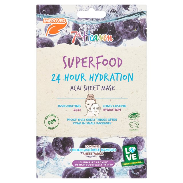 7th Heaven Super Food 24Hr Hydration Sheet Mask Acai 13g