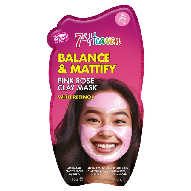 7th Heaven Pink Rose Clay Mask With Retinol 100g