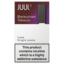 Juul 2 Pods Uk Blackcurrant Tobacco 18Mg/Ml 2X1.2Ml