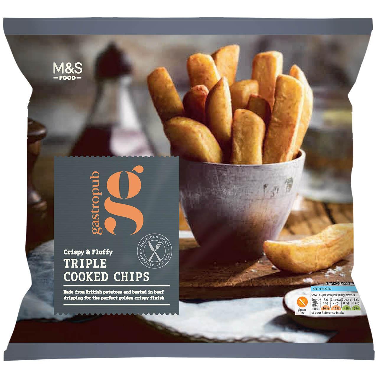 M&S Gastropub Triple Cooked Chips Frozen