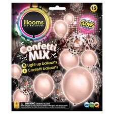 Illoom 15 Rose Gold Confetti Balloon