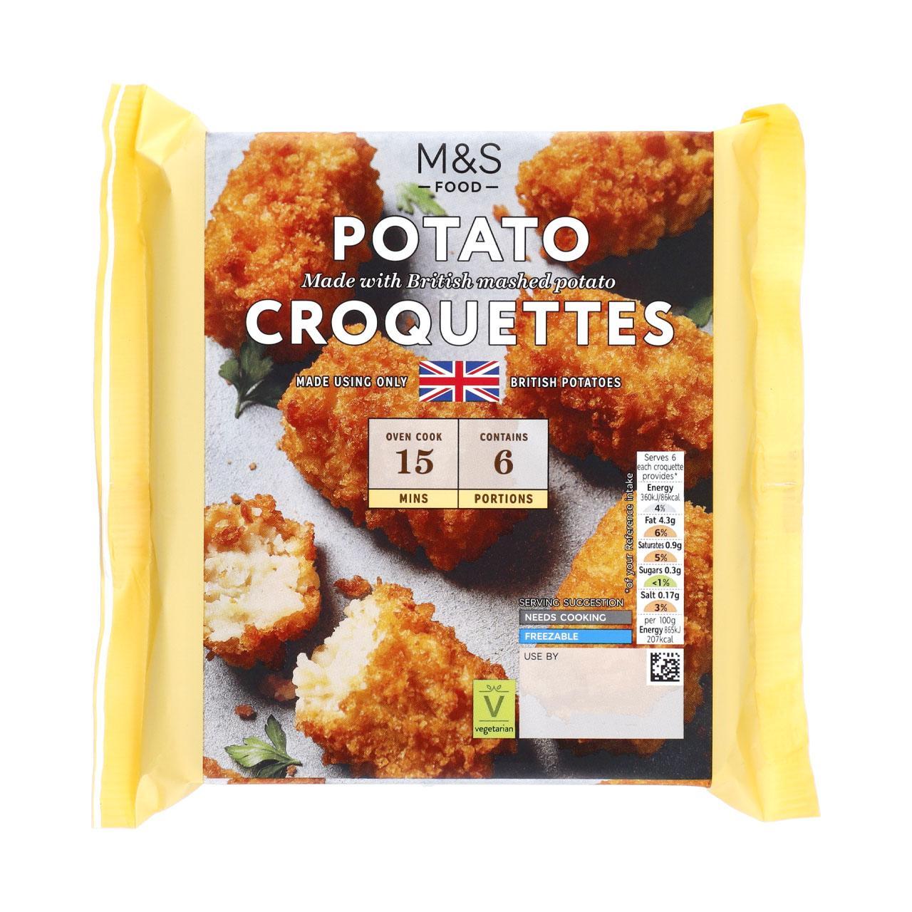 M&S 6 Potato Croquettes