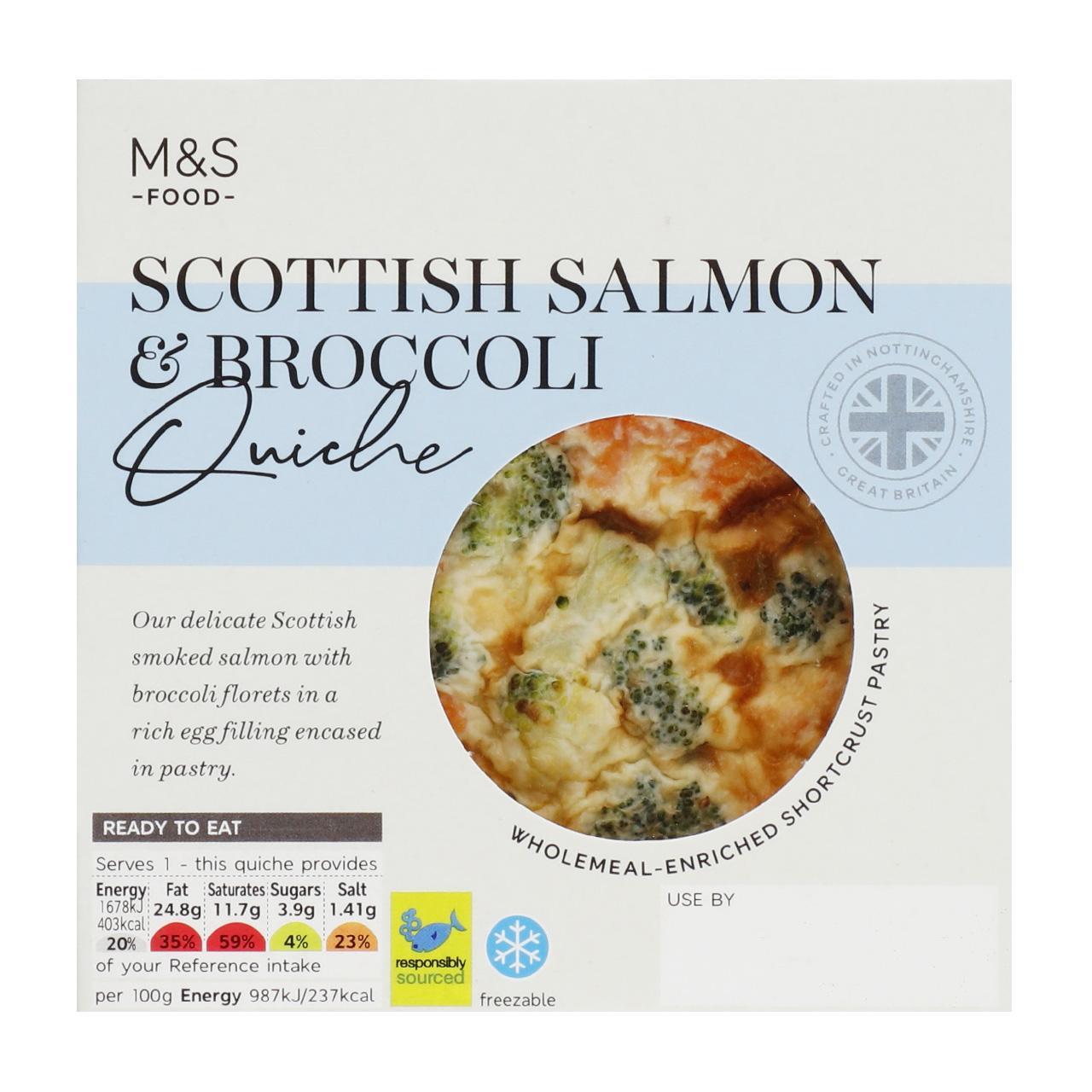 M&S Scottish Salmon & Broccoli Quiche