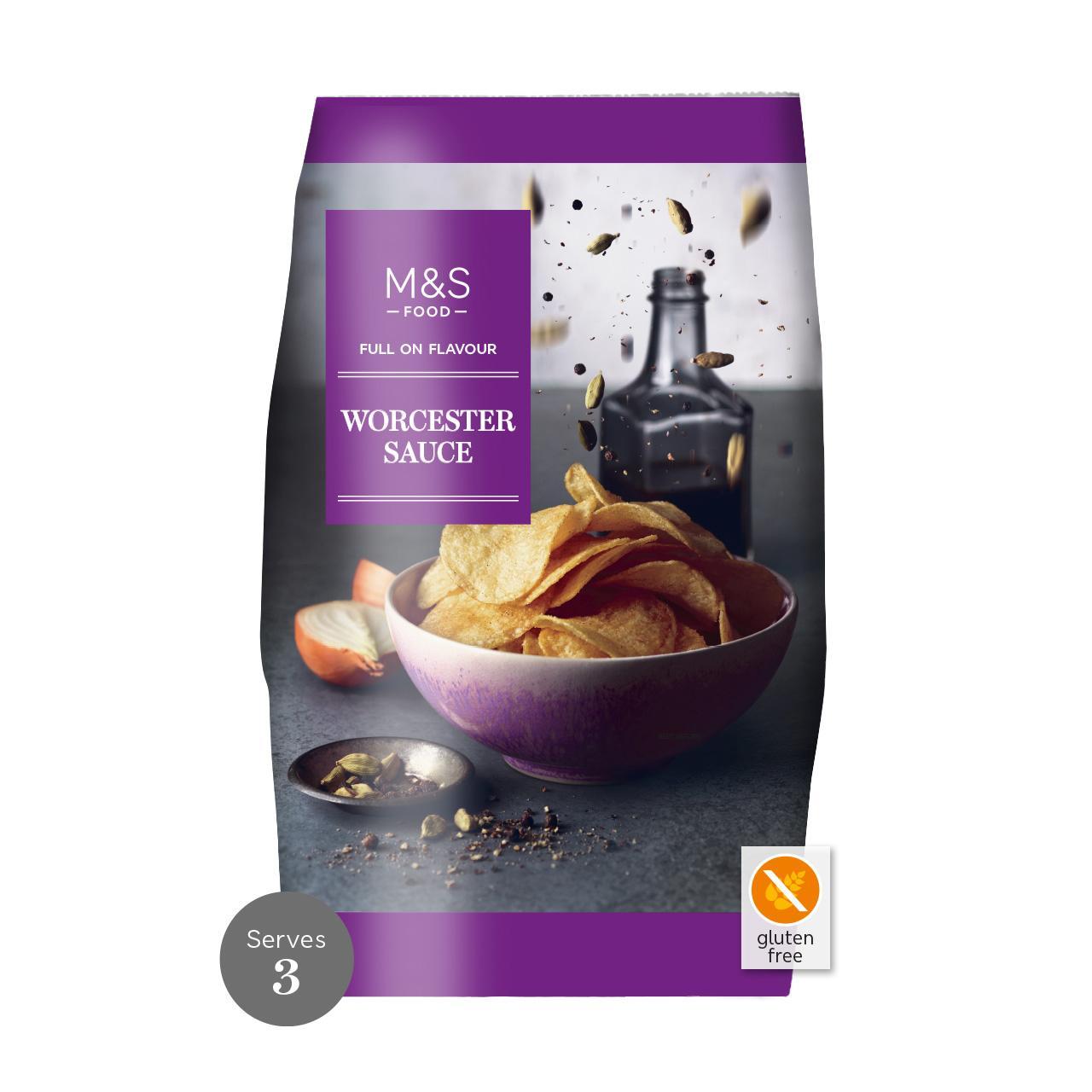 M&S Worcester Sauce Crisps