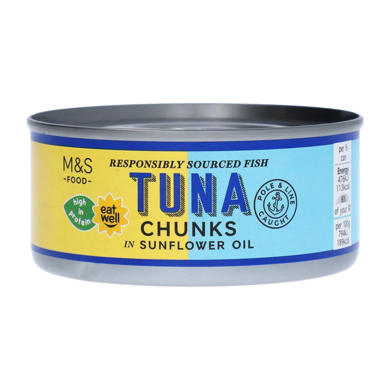 M&S Tuna Chunks in Sunflower Oil