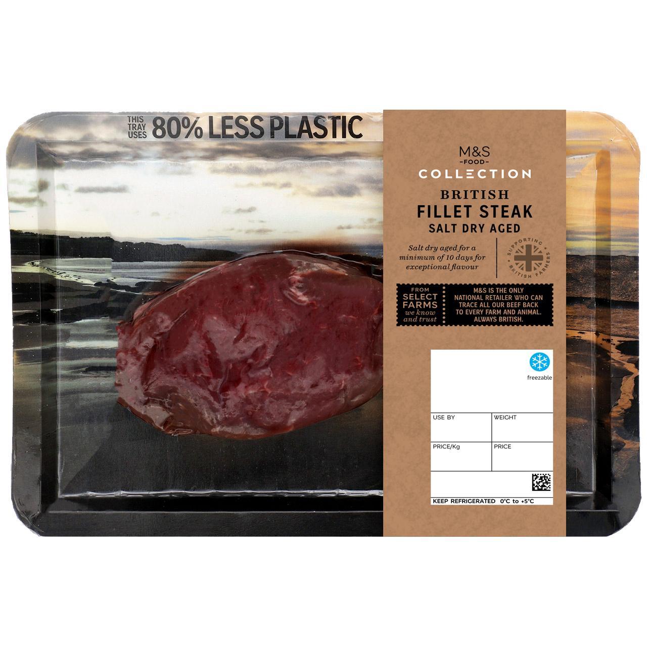 M&S British Select Farms Salt Dry Aged Fillet Steak