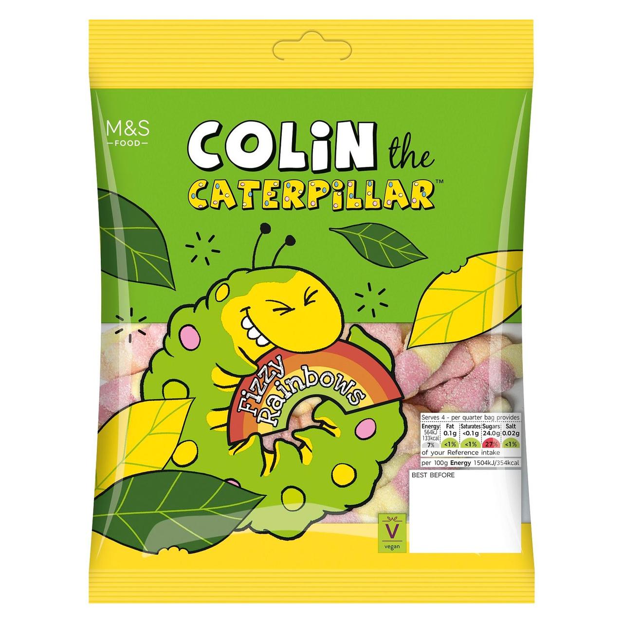 M&S Colin The Caterpillar Fizzy Rainbows