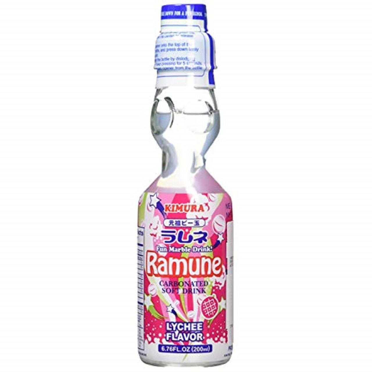  Kimura Ganso Ramune Lychee Carbonated Soft Drink 