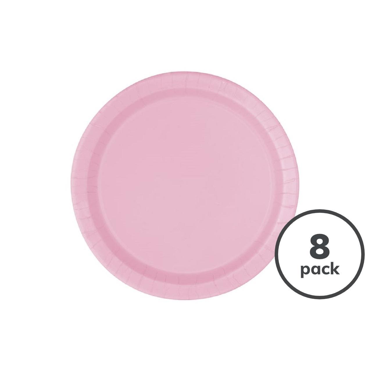 Lovely Pink Recyclable Paper Party Plates