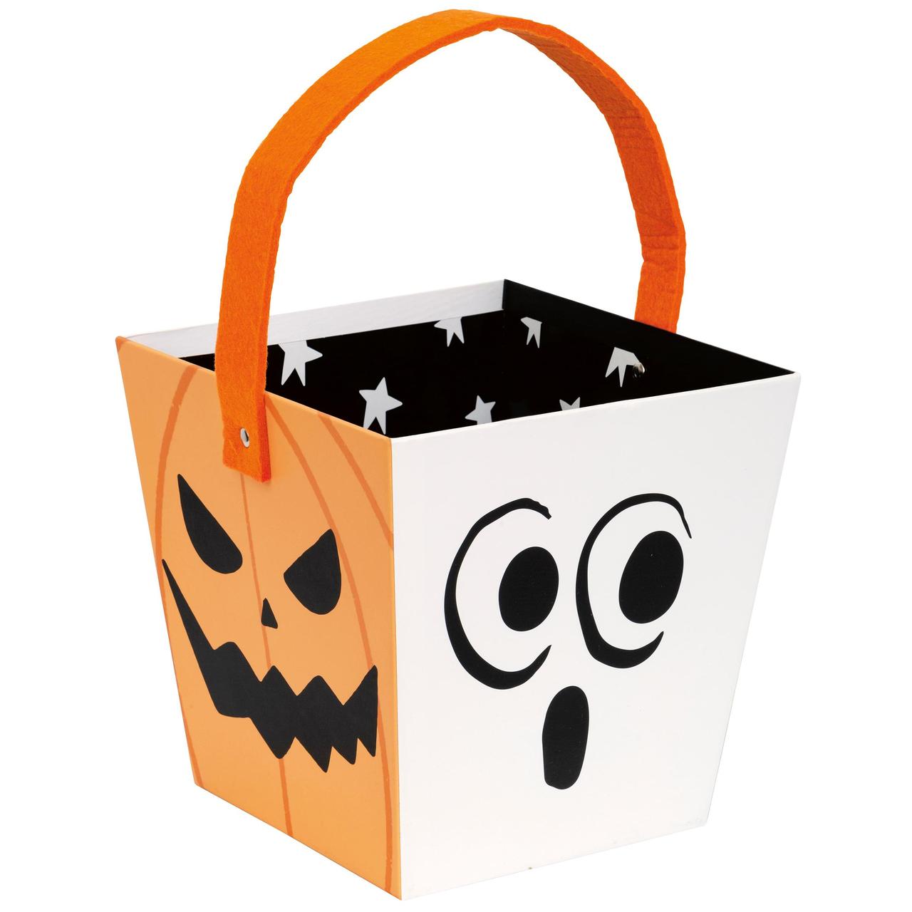 Unique Party Cat & Pumpkin Halloween Cardboard bucket
