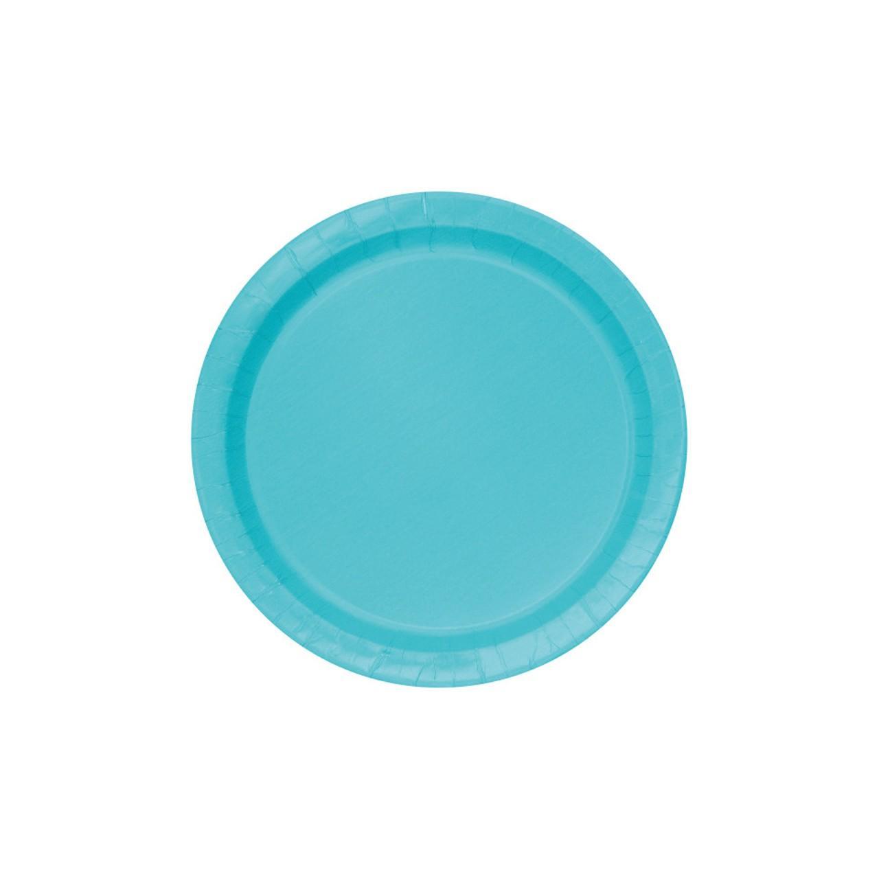 Terrific Teal Recyclable Paper Large Plates