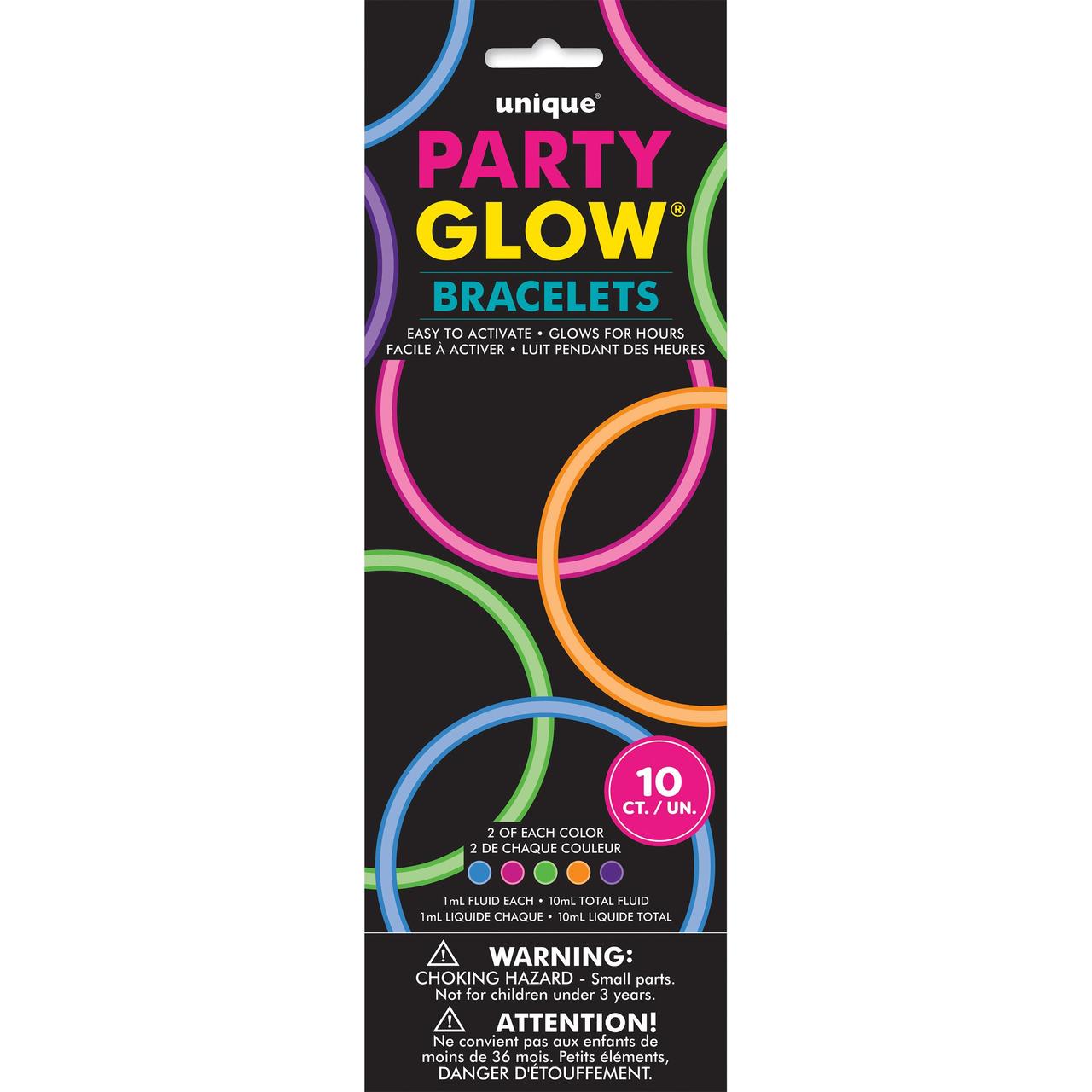 Multicoloured Glow Stick Bracelets