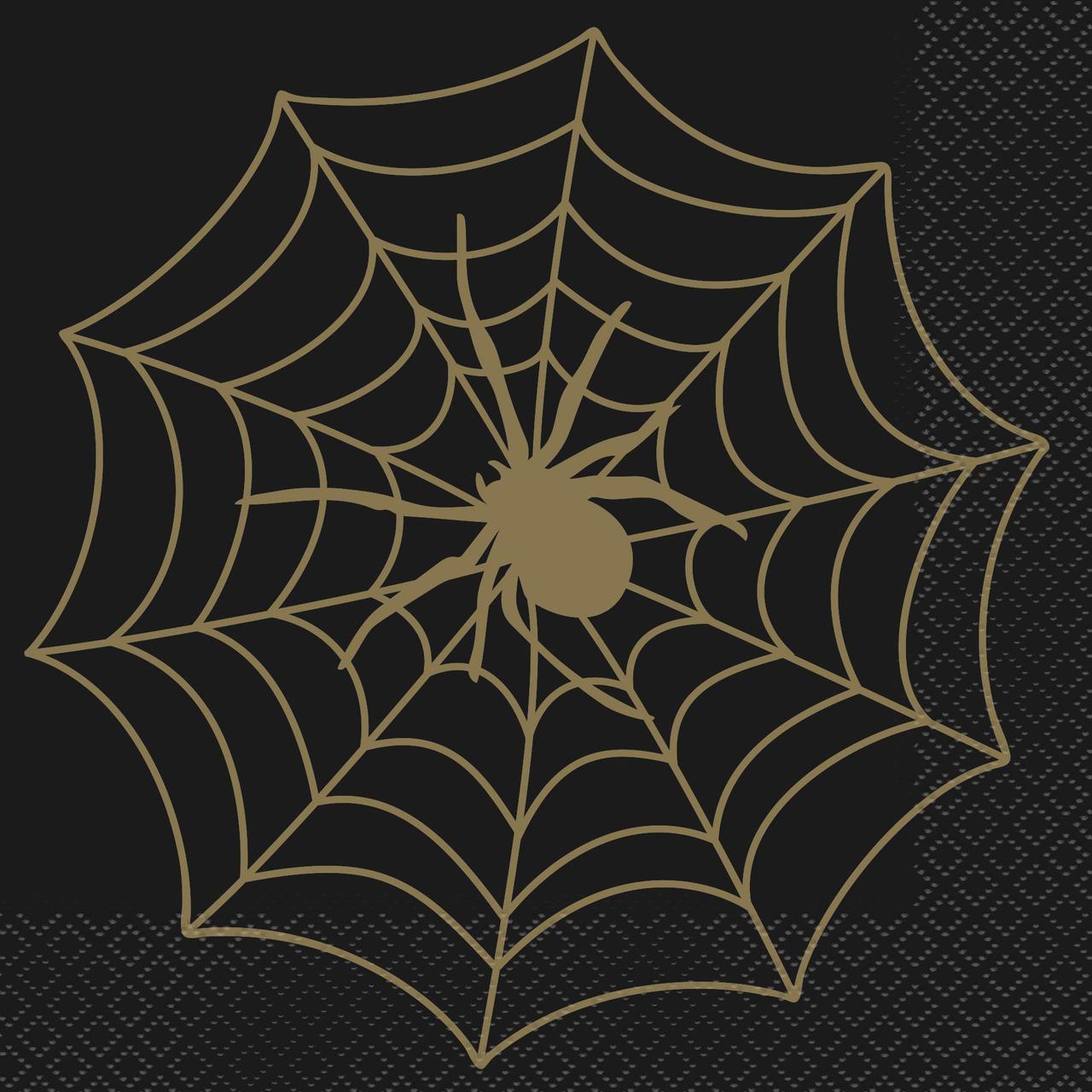 Spider Web Halloween Paper Napkins