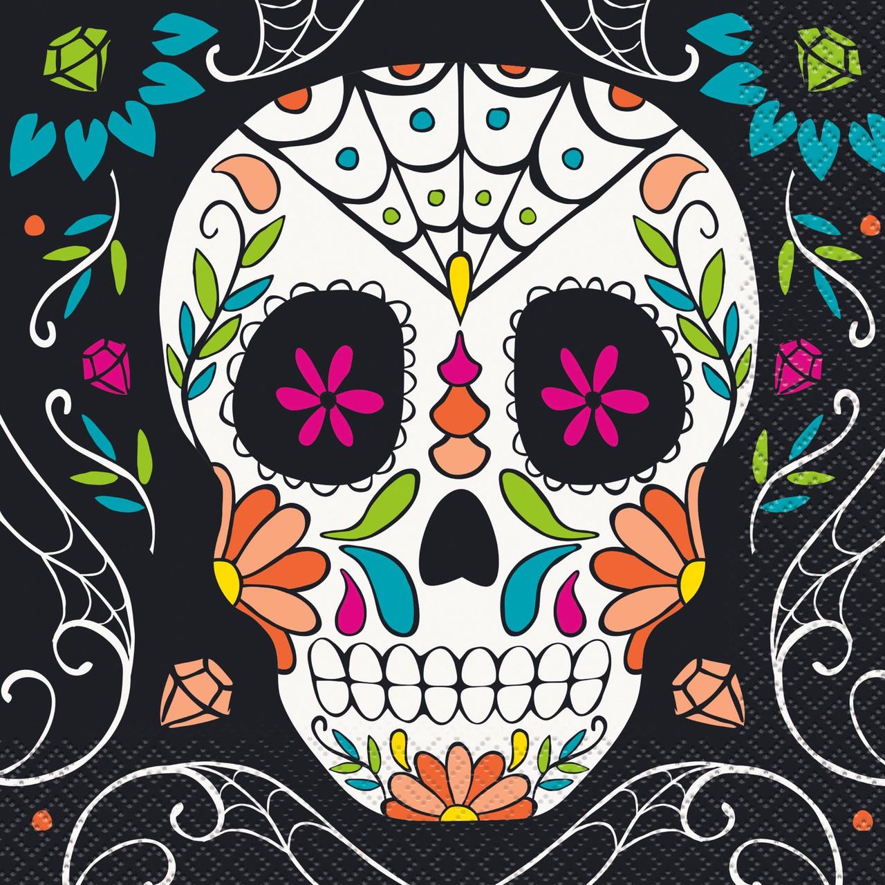 Day Of The Dead Halloween Paper Napkins