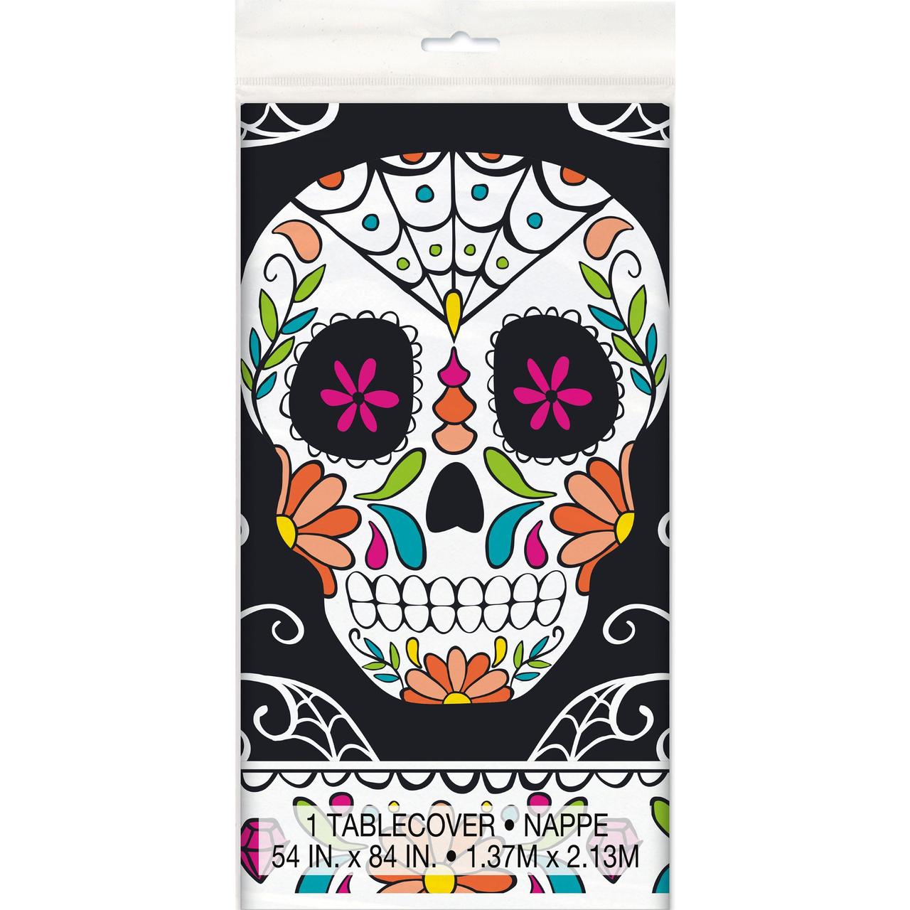 Day Of The Dead Plastic Halloween Table Cover