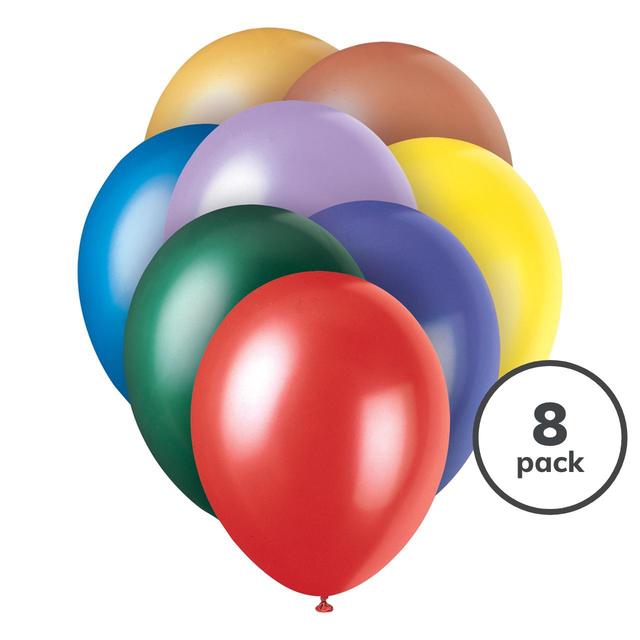 Pearl Assorted 30cm Party Balloons 8 per pack