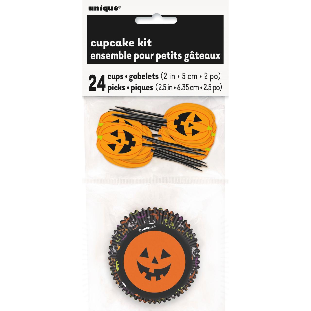 Halloween Pumpkin Cupcake Cases Kit