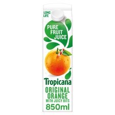 Tropicana Long Life Original Orange Juice & Bits 850Ml