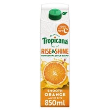 Tropicana Rise & Shine Smooth Orange Juice Drink 850ml