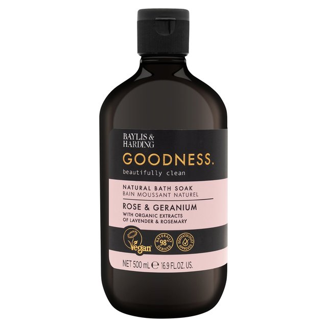 Baylis & Harding Goodness Rose & Geranium Bath Soak  500ml