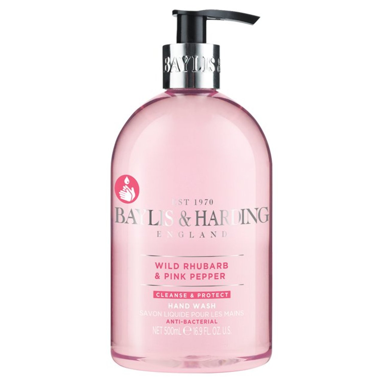 Baylis & Harding Wild Rhubarb & Pink Pepper Anti Bacterial Hand Wash