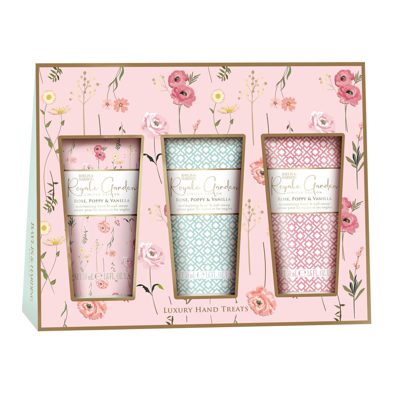 Baylis & Harding Royale Garden Rose, Poppy & Vanilla Hand Treats Gift Set