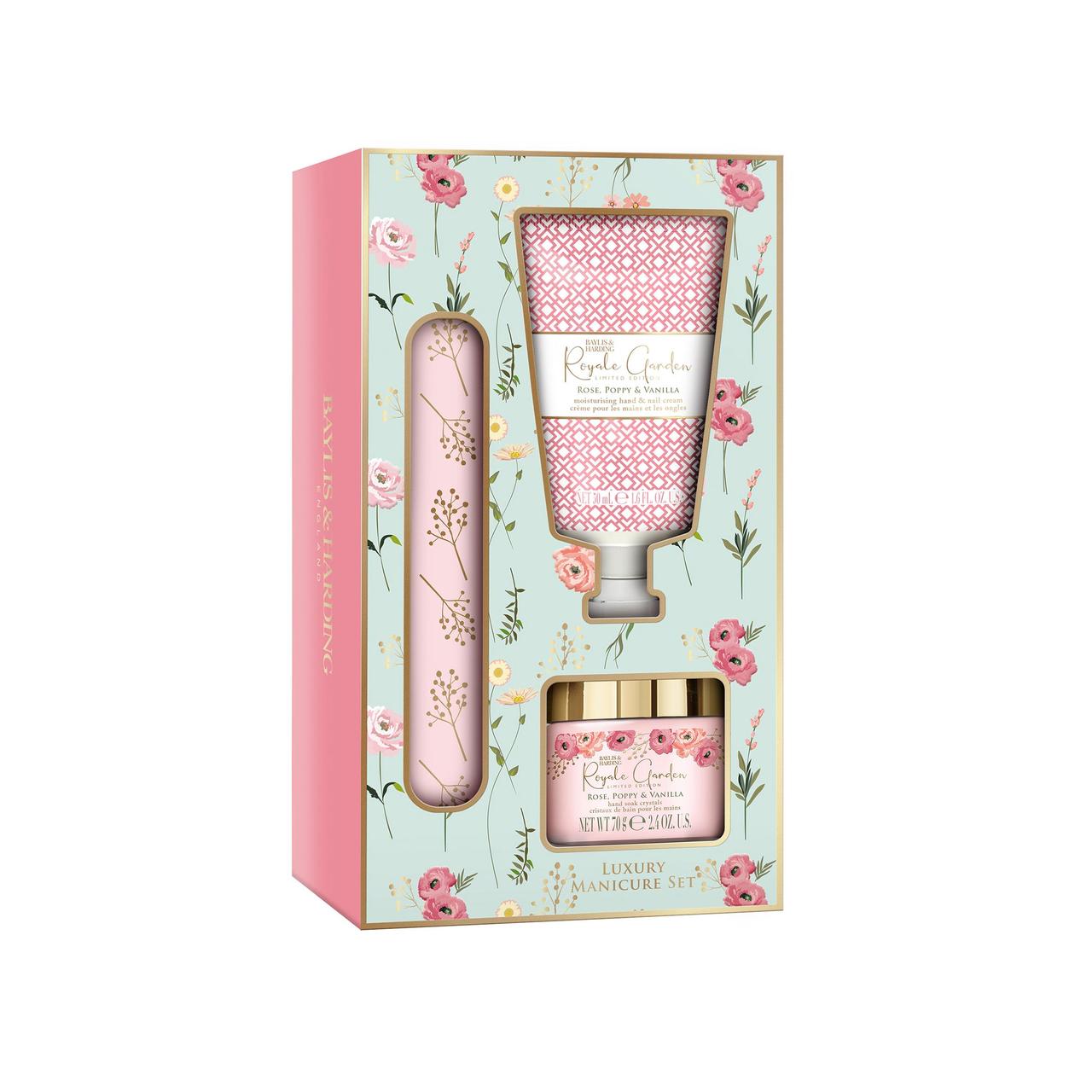 Baylis & Harding Royale Garden Rose,Poppy & Vanilla Manicure Gift Set