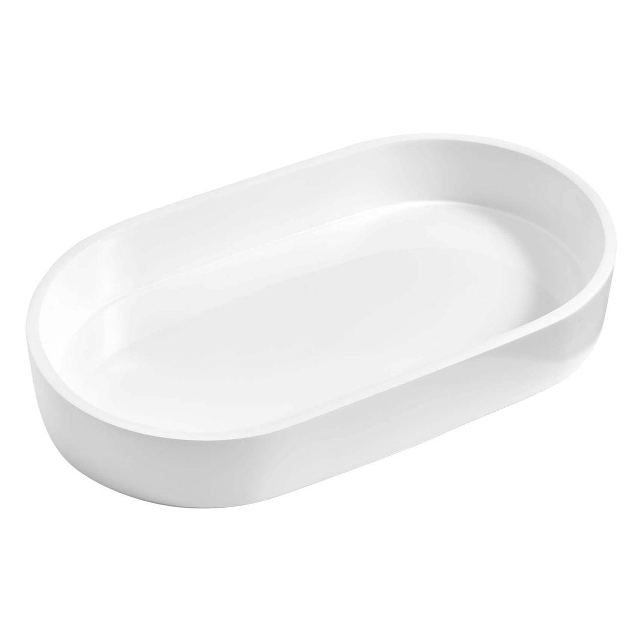 M&S Resin Soap Dish, White