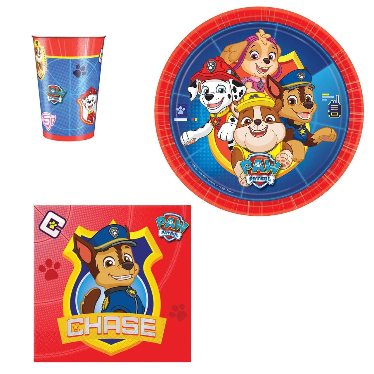 Paw Patrol 8 Cups, 8 Plates & 16 Napkins