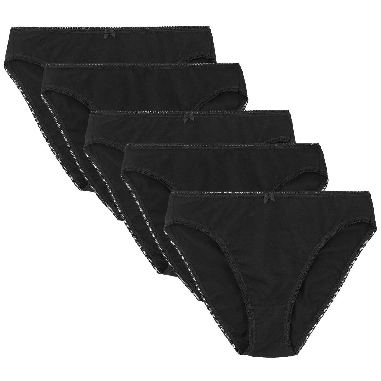 M&S Collection No VPL Cotton Modal High Leg Knickers, 5 Pack, 8