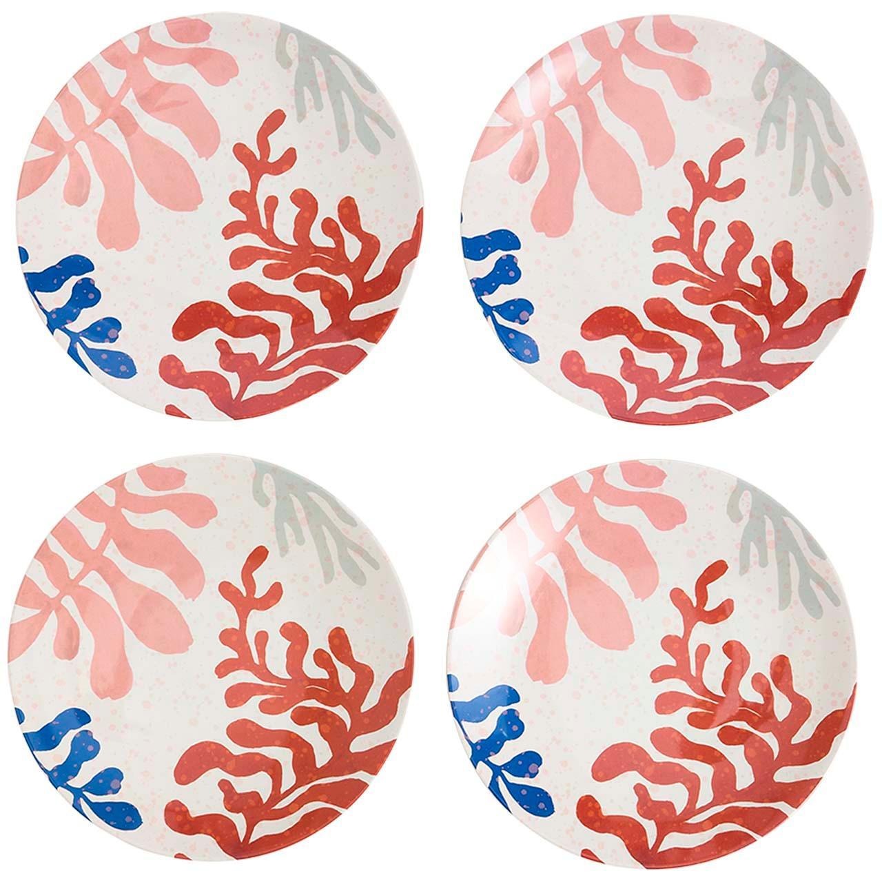 M&S Set Of 4 Summer Resort Side Plates