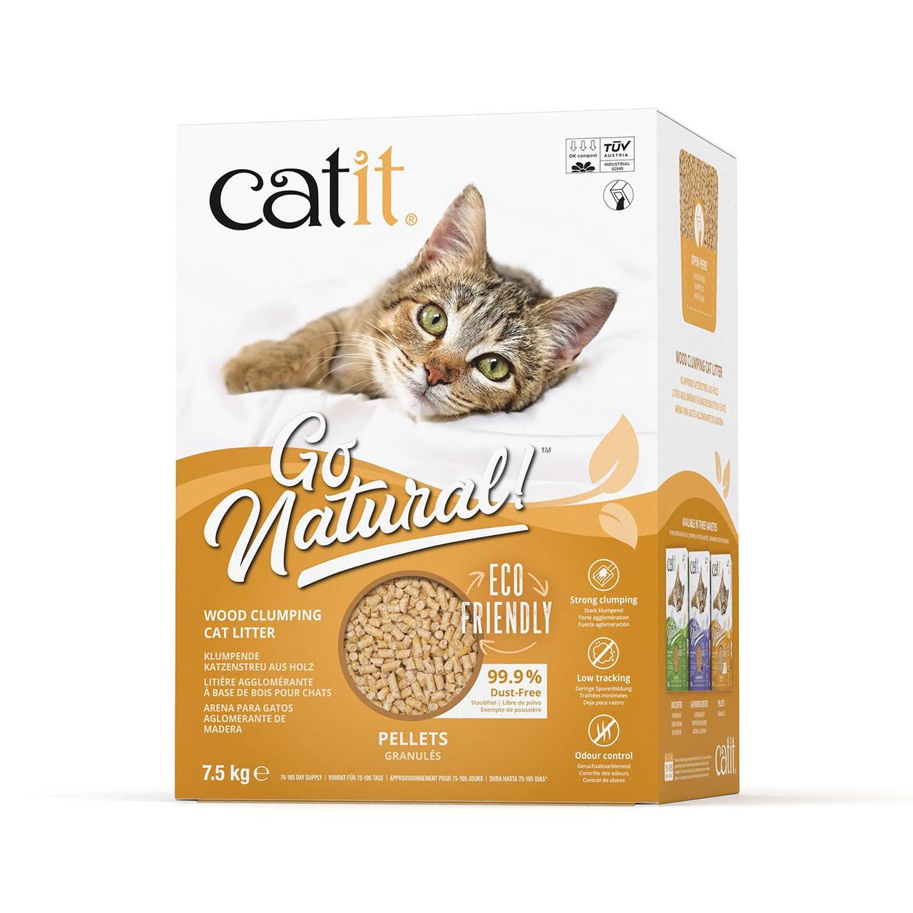 Catit Go Natural Wood Litter Pellets