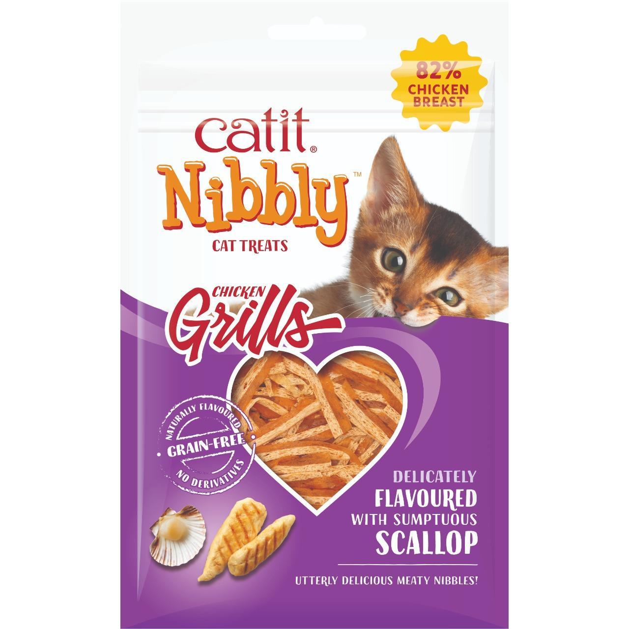 Catit Nibbly Grills Chicken & Scallop Cat Treat